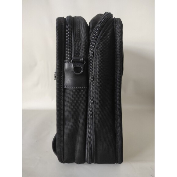 TUMI Alpha Black Nylon Expandable Laptop Briefcase Bag 3 Compartments 26132DH - Picture 3 of 16